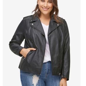 Faux Leather Moto Jacket - NWT